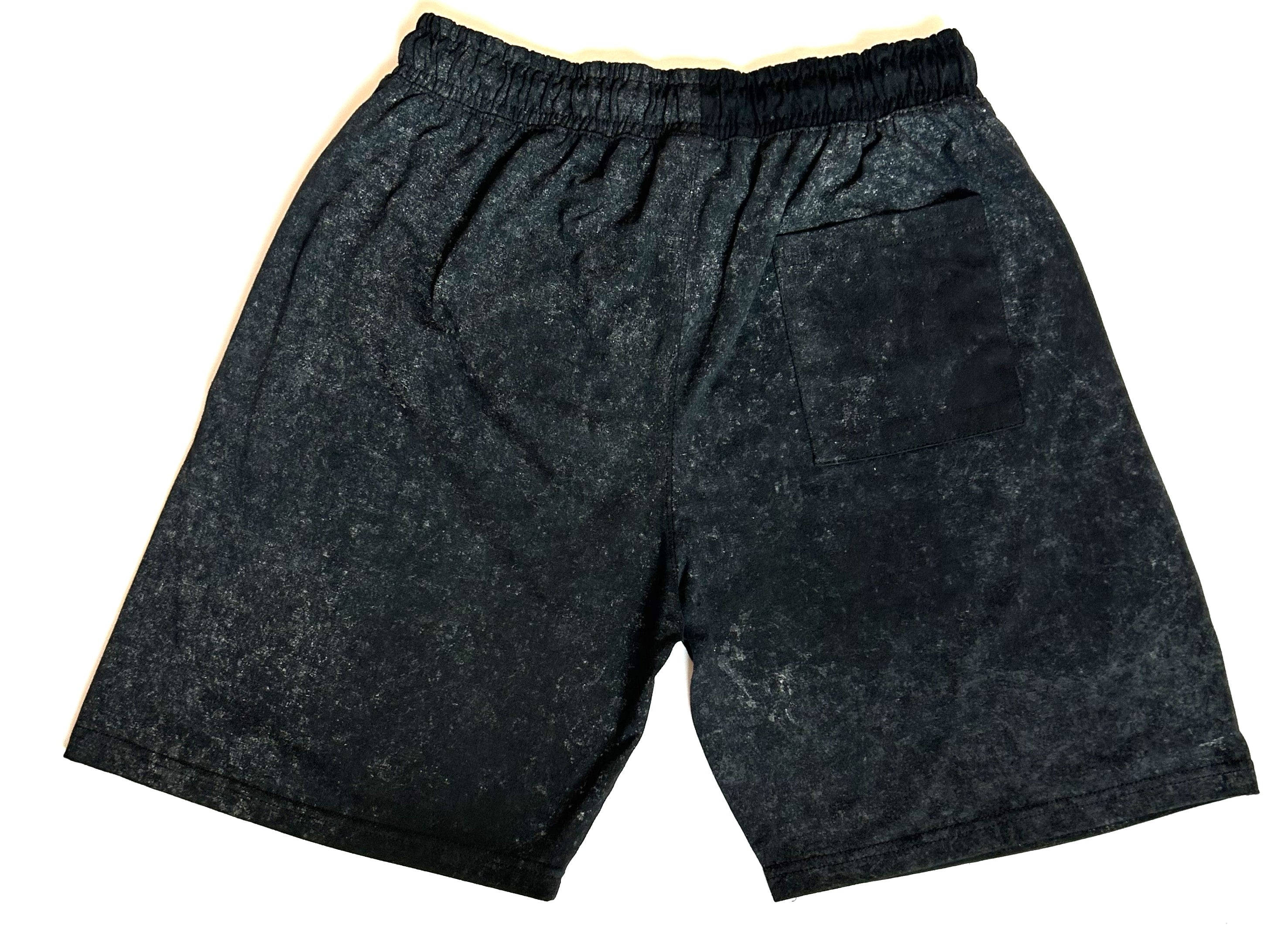 Charcoal Acid Washed Shorts
