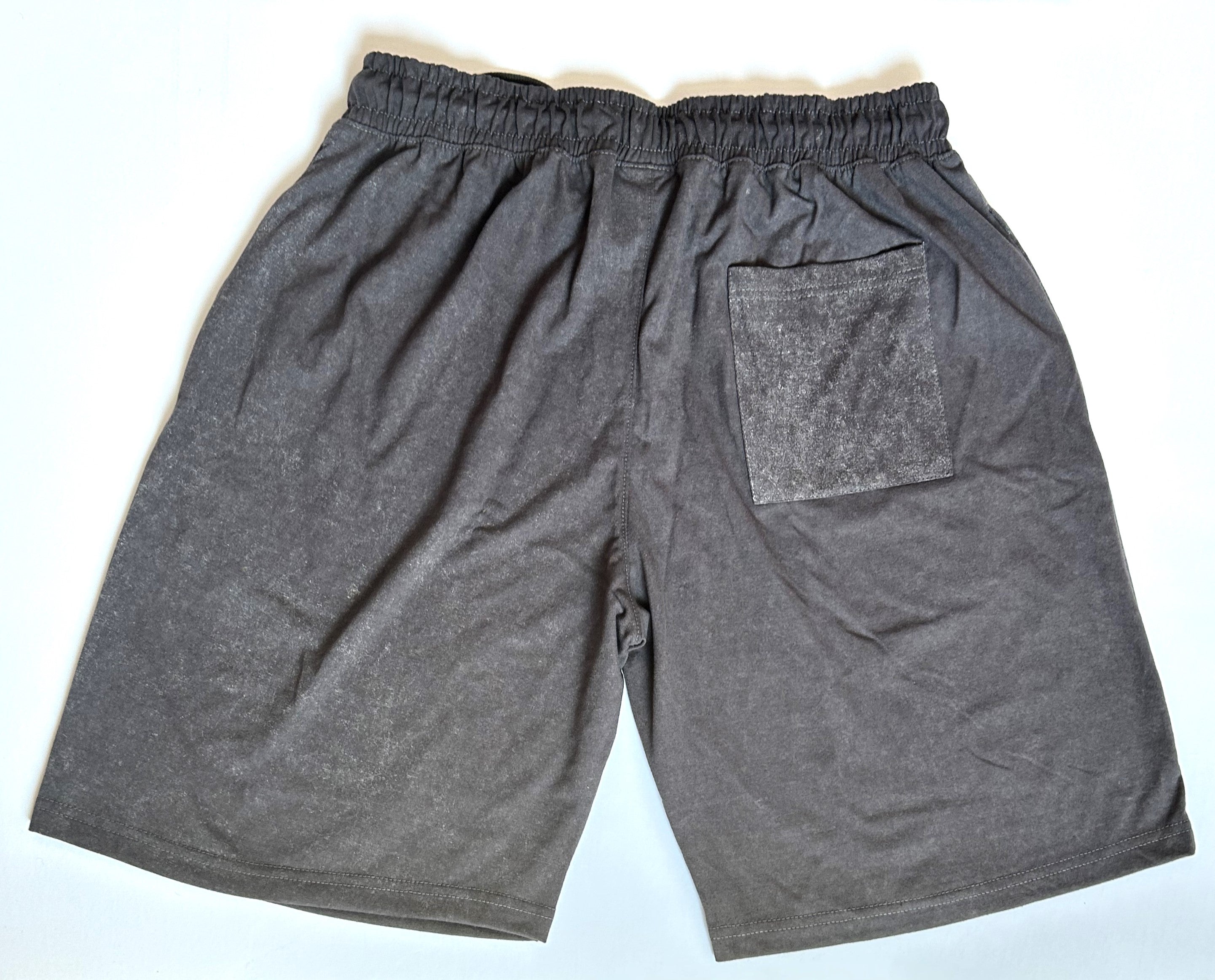 Gray Acid Washed Shorts