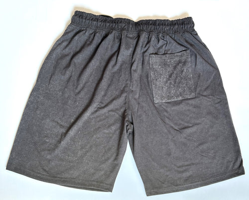 Gray Acid Washed Shorts